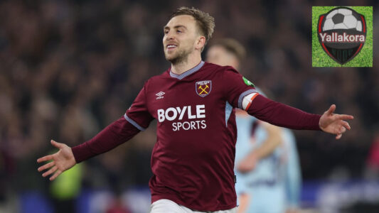 جارود بوين يحتفل بهدف مع وست هام في كأس الاتحاد الإنجليزي