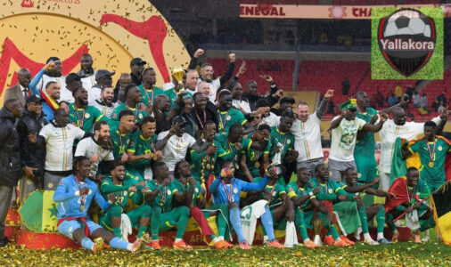 احتفال لاعبي منتخب المغرب بكأس أمم أفريقيا 2025 بعد قرار الكاف